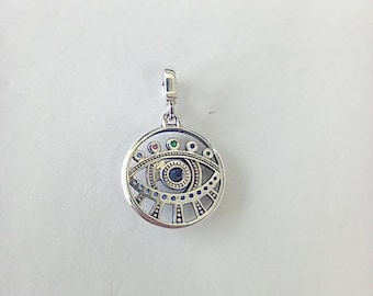 s925 pandora me the eye medallion charm