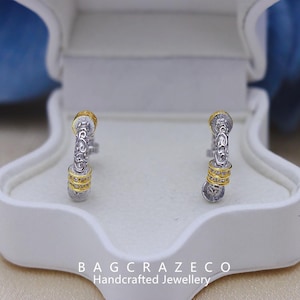 SILVER925 HOOP STUD EARRINGS /シルバー/ピアス Ops. ピアス silver925 シルバー925 レディース ダブルキャッチ