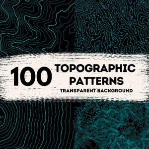 100 Topographic Patterns Transparent Background, Light Blue Pattern, Topography, Geography Patterns, Design Patterns, Digital Design