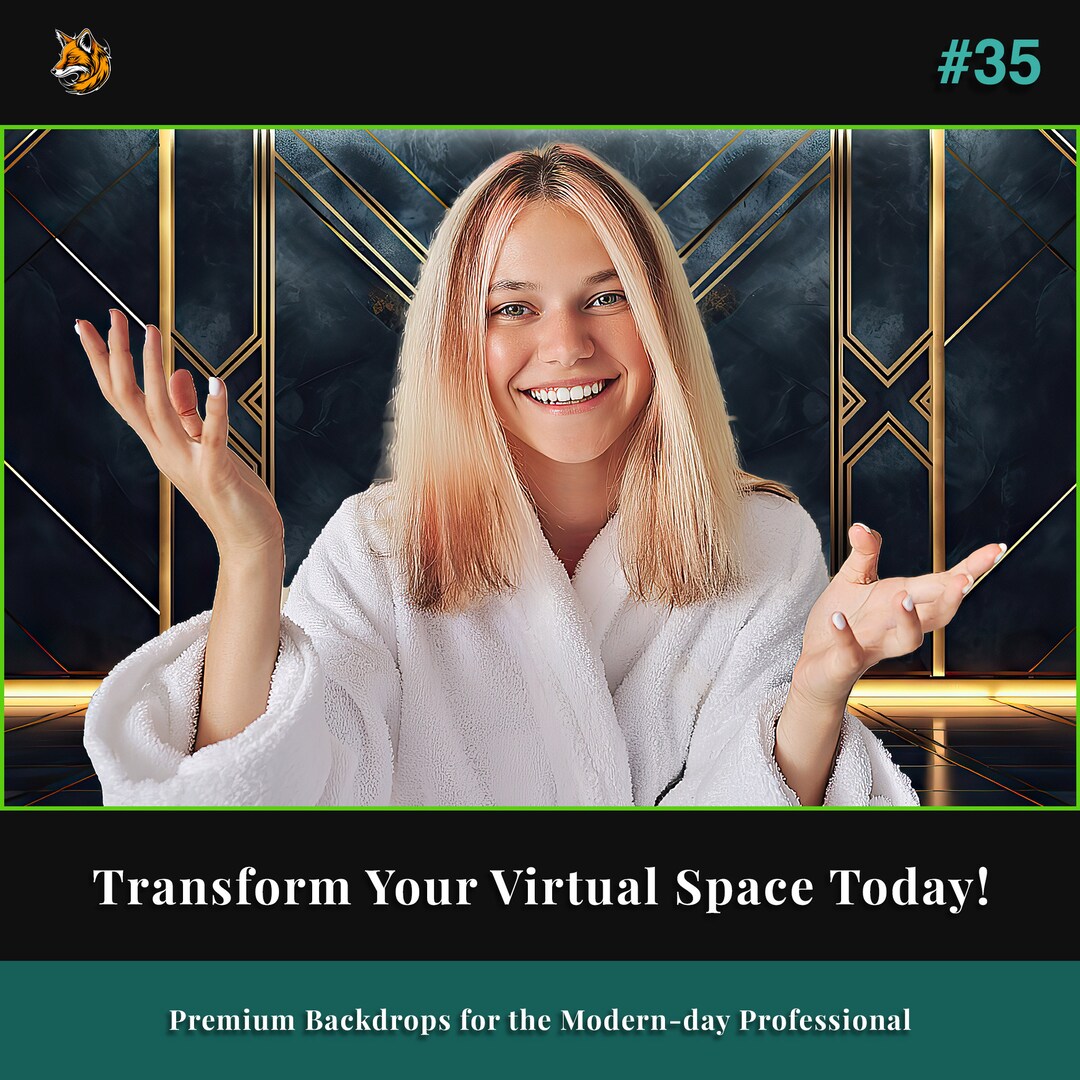 Luxury Virtual Meeting Background Zoom Background Teams Etsy