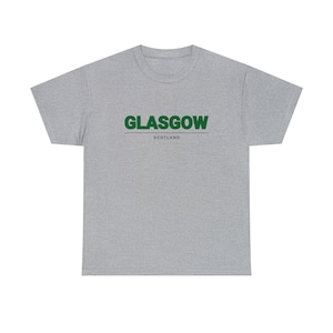 Glasgow, Scotland, Unisex Heavy Cotton Tee, Mens, Womens, Sport, Tourism, Destination Tee.
