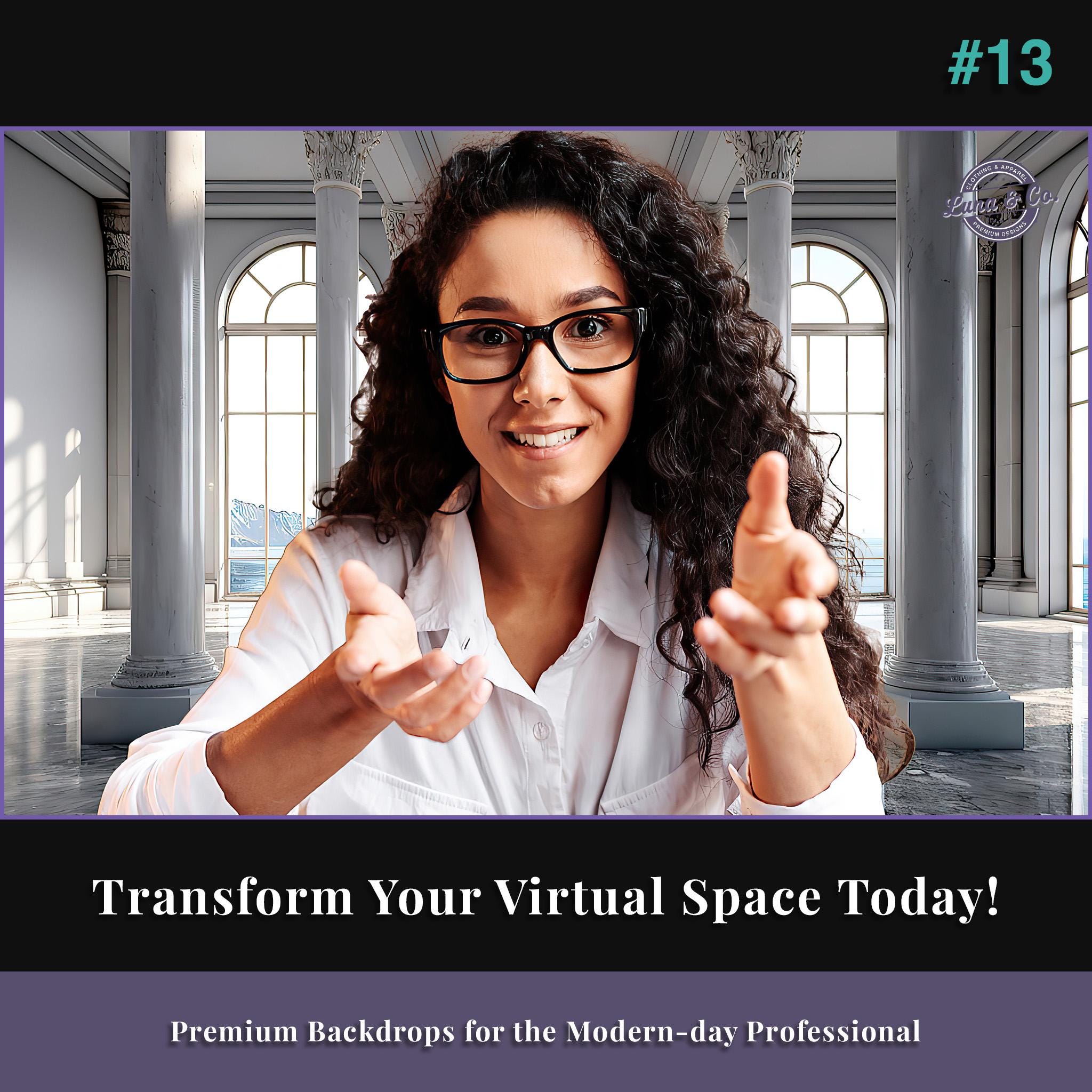 Luxury Virtual Meeting Background Zoom Background Teams Background 
