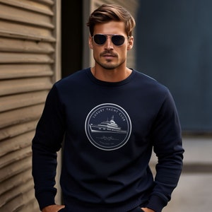 Luxe Yacht Club, Unisex Heavy Blend Crewneck Sweatshirt, Heren, Dames, Sport