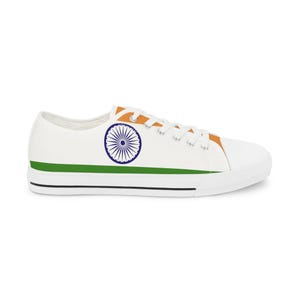 Flag Collection, #10, Series, India, Men&#39;s Low Top Sneakers, World, Digital, Fashion, Style