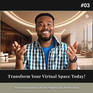 Luxury Virtual Meeting Background, Zoom Background, Teams Background, Skype Background, High Quality, Premium, Collection, #03