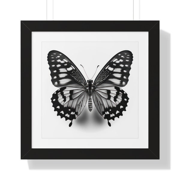 Butterfly Collection, #2, Square, Series, Framed Poster, Digital, Wall Art, Print, Theme, Style, Home