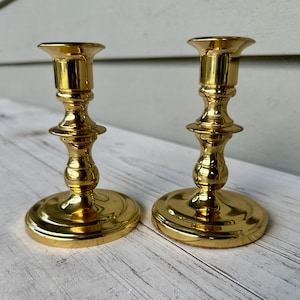 Vintage Baldwin Brass Candlestick Set - Mid-Century Modern Decor