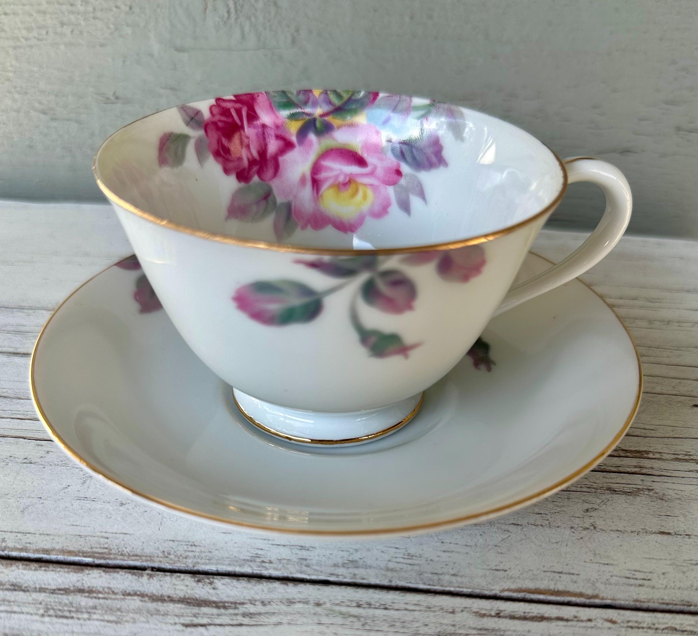 noritake \" cutie rose \" tea cup 6脚セット Amazon.com: Noritake P58043A/9940 Noritake Tea Cups