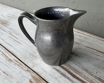 Vintage Carson Pewter Creamer - Stamped Pewter 3.5 inch Small Pitcher