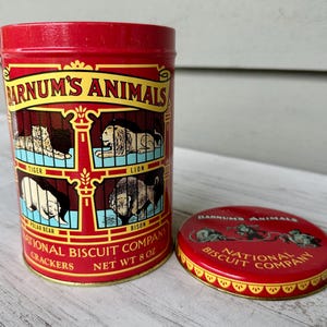Retro Barnum’s Animals Crackers Tin - 1979 Replica of 1914 Design
