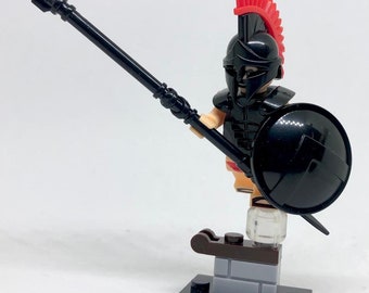 Black SPARTAN 300 warrior charming gift - personalized - MOC tm c minifigure history ancient all added 5 miniworld