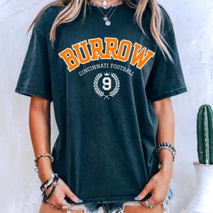 Koszulka futbolowa Joe Burrow unisex, koszulka Joe Burrow, sprzęt Cincinnati Bengals, koszulka Bengals, koszulka Joe Burrow, koszulka Bengals, niedziela