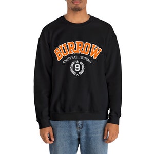 Joe Burrow Unisex Football Crewneck, Joe Burrow Sweatshirt, Cincinnati Bengals Gear, Bengals Bluza, Joe Burrow Shirt, Bengals Shirt zdjęcie 3
