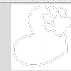 Heart and Paw Tray - Alleen digitaal bestand, SVG, DXF, CRV, VCarve Pro-bestand