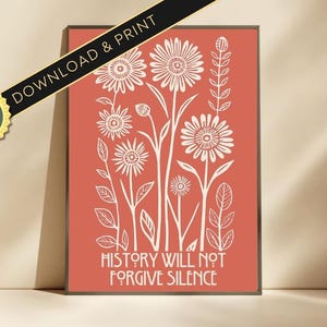 Activism Fight FOR Justice Series, Freedom, Anti fascism, Printable Posters, Trump, Quote, Feminist Art, Linocut Style Print, Social BLM