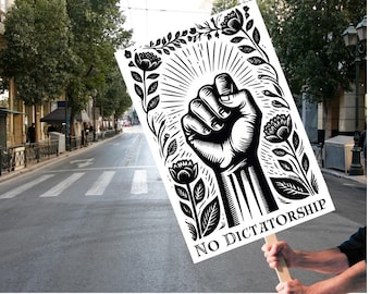 Kein Boykott der Könige -, Kampf für Gerechtigkeit Printable | Keine Diktatur | Soziale Gerechtigkeit, Anti-Trumpf-Protest-Oligarchen-Protest-Kundgebung