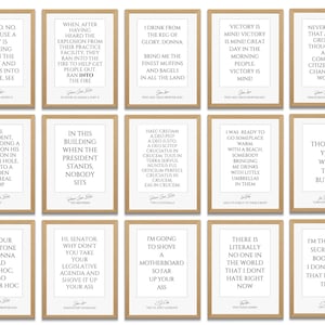 30 West Wing Quote Printable Gallery, Bulk Political Prints, West Wing Fan Gift, Election 2024 Democratic American TV West Wing Wall Gallery