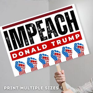 PROTEST Signs Fight For Justice Printable | Impeach Donald Trump | Social Justice | Anti Trump Protest Oligarchy Protest Rally For 5th April