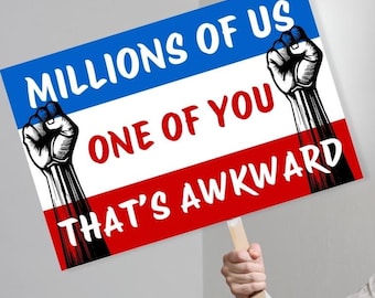 PROTEST Signs Fight For Justice Printable | Millions of Us .. | Social Justice | Anti Trump Protest Anti-Musk Oligarchy Protest Rally Signs