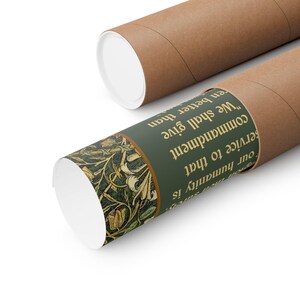 West Wing Fidelity Quote Poster by President Josiah Bartlet on William Morris 'Honeysuckle' Background | Matte Museum Grade Archival Paper image 7