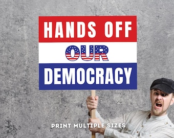 No Kings Boycott -, Nationwide Rallies | Hands Off Our Democracy | Anti Trump Fascism, Printable, Anti Fascism Abolish ICE