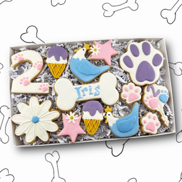 Happy BARKday! Box - Fully Personalized / Birthday / Dog Treats / Organic / Limited Simple Ingredients / All Natural / Pawsome Treats