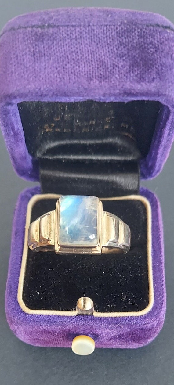 Vintage Moonstone Ring 925 Sterling Silver Nicki B