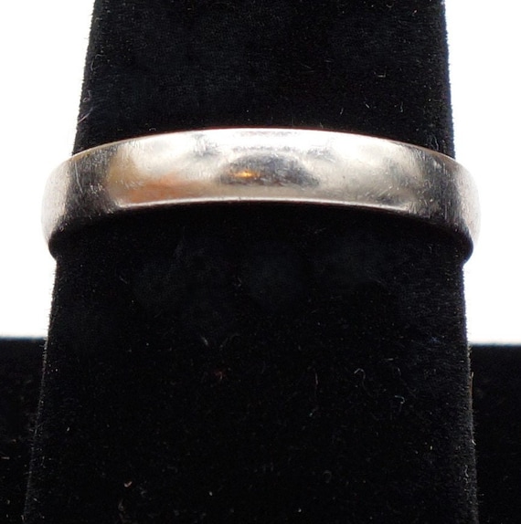 Vintage Stainless Steel Wedding Band Size 10.25 - image 2