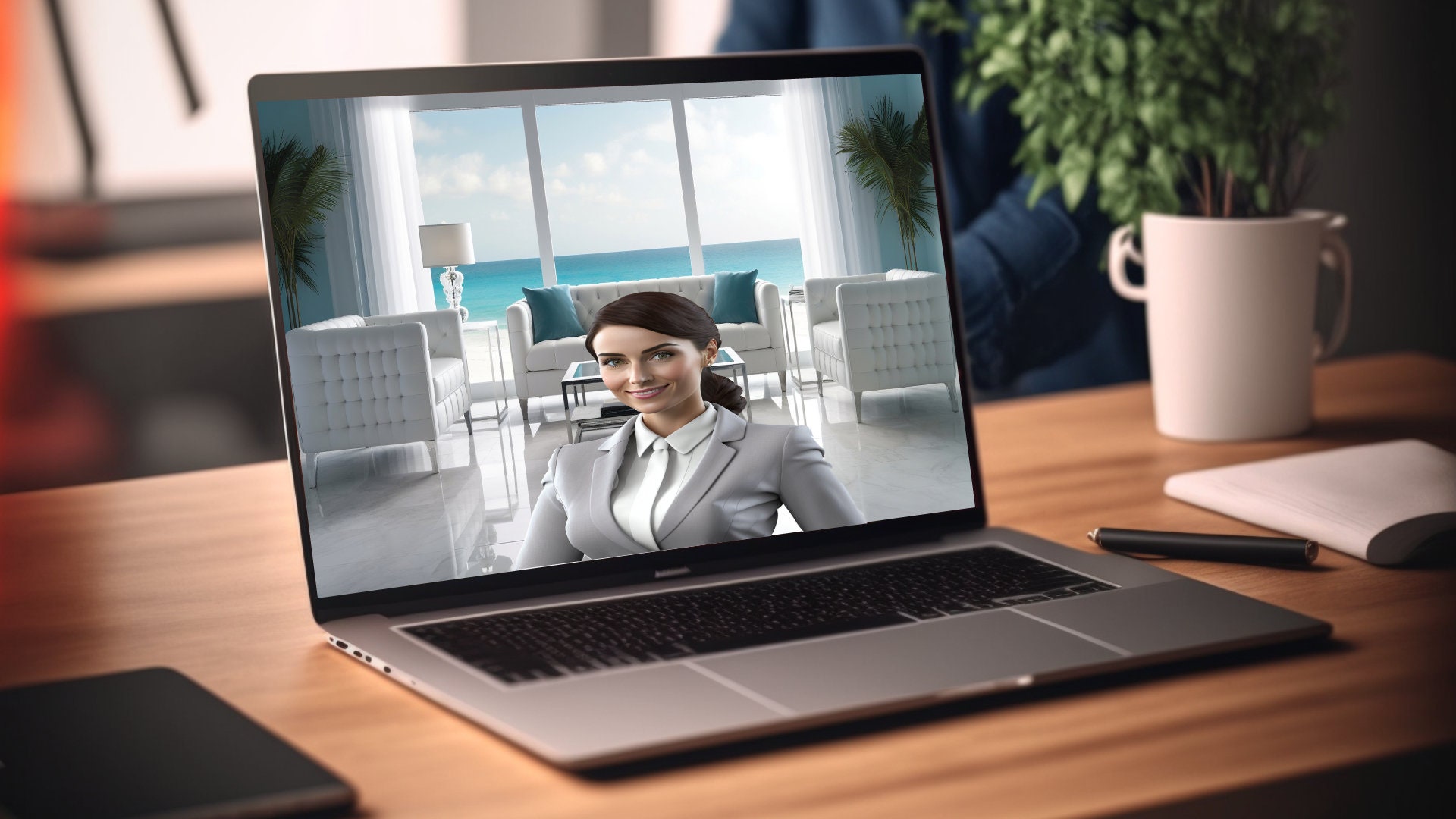 5 Virtual Backgrounds for Teams Meetings. Professional Virtual Etsy