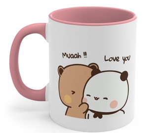 Cute BuBu and Dudu Accent Coffee Mug,11oz, Gift for friend, valentines gift, gift for her