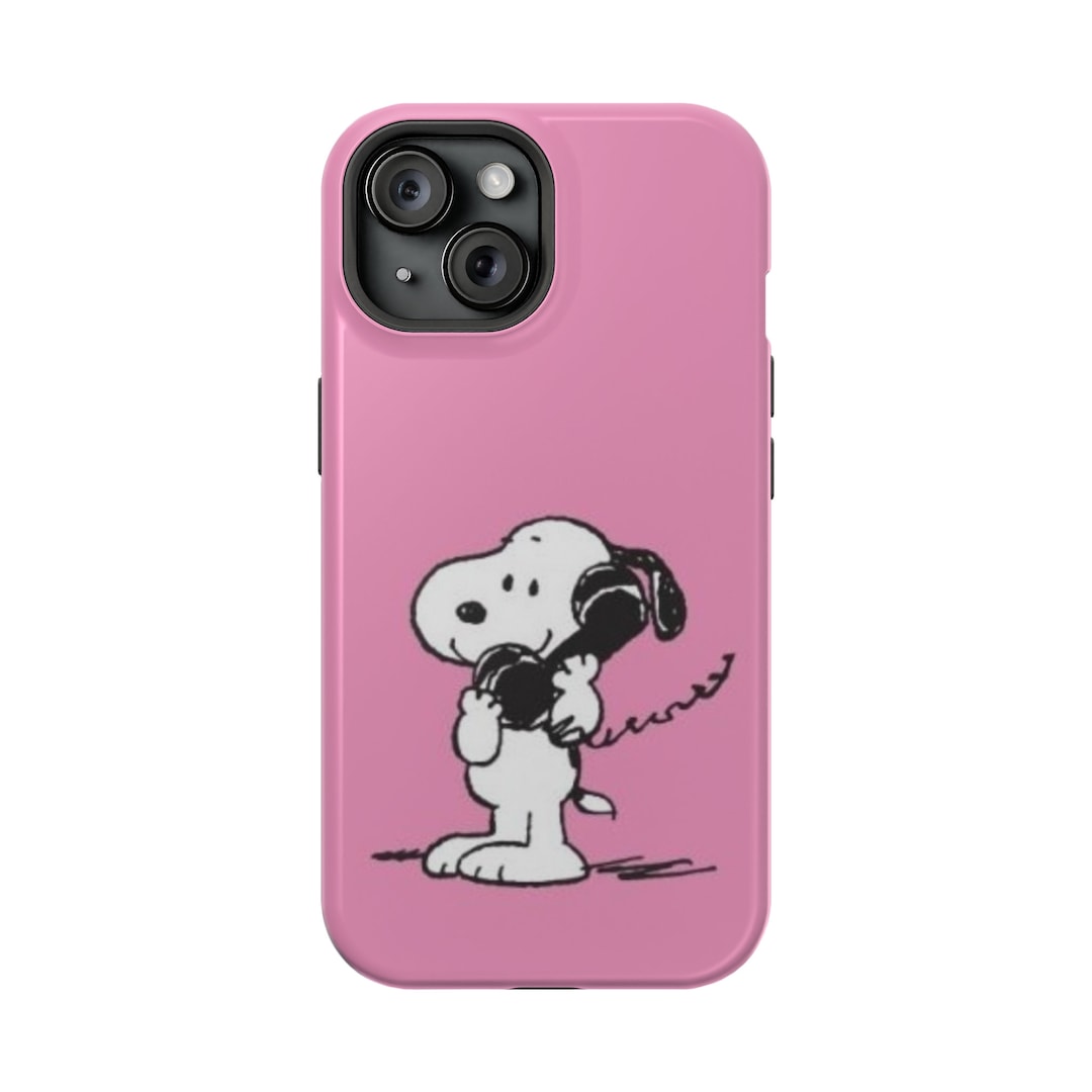 Pretty in Pink Snoopy iPhone Case With Magsafe High Quality and Stylish