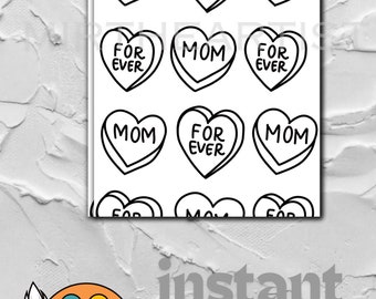 DIY Pre Drawn canvas download| Outline Paint Printable| Digital Download| Mother’s Day paint and sip| Paint party, paint kit