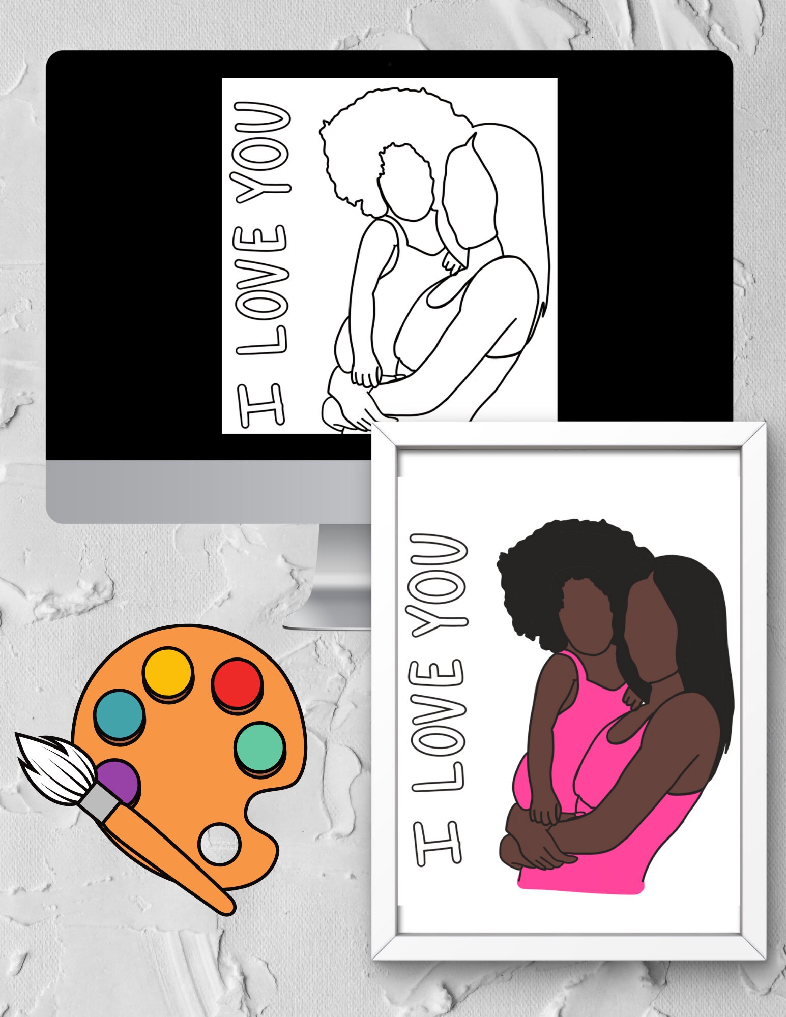 Paint And Sip Pre Drawn Canvas