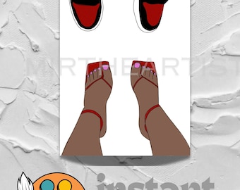 Couples Date Night Paint Kit Canvas Printable Valentines Day (Digital Download)