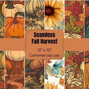 Harvest Bounty: 6 nahtlose Muster für den Herbst
