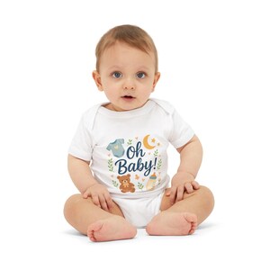 Oh Baby! Infant Jersey One Piece, Baby Bodysuit, Newborn Gift, Baby Shower Outfit, Cute Baby Clothes, Infant Clothing