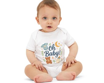 Oh Baby! Cotton Infant One Piece, Baby Shower Gift