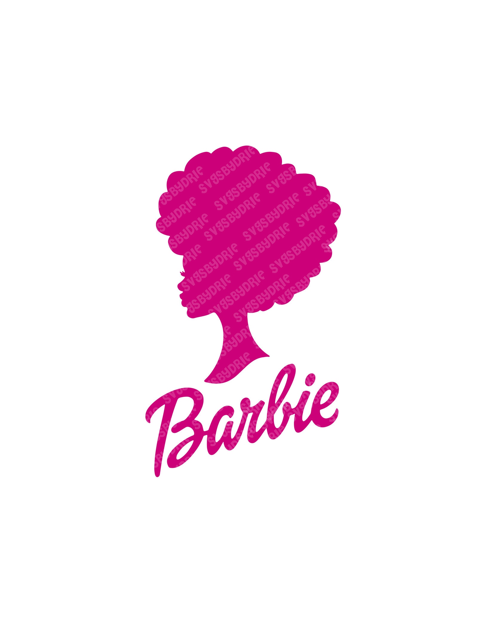 Black barbie silhouette on sale
