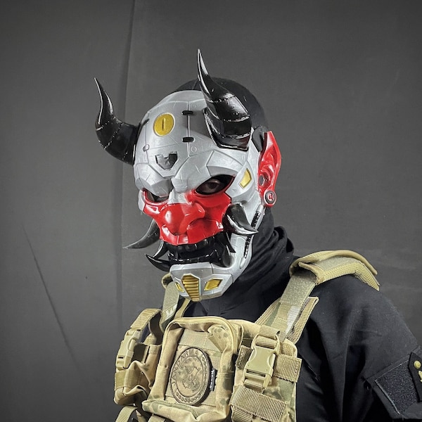 Yakuza: Full Face High Quality Designer Mask, Oni Mask, Cosplay Masks, Realistic Mask, party mask, halloween mask, cyberpunk mask