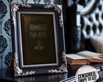 Smut Lover Book Print | Funny Reading Art | Spicy Book Decor | Bookish Gift for Her | Dark Romance Wall Art | Literary Humor Poster