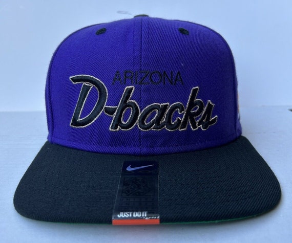 Vintage Arizona Diamondbacks Nike script Purple/B… - image 3