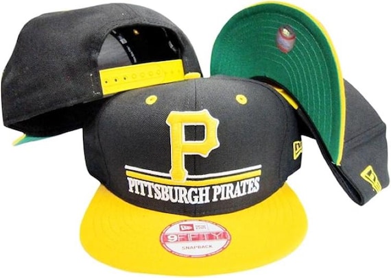 Pittsburgh Pirates New Era Line Over Two Tone Adjustable Snapback Hat/Cap