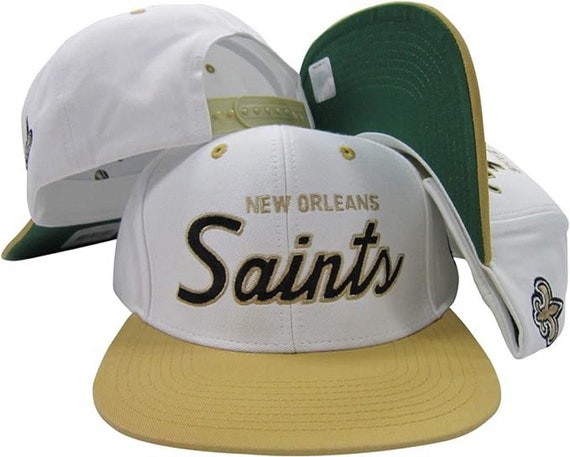 Vintage NFL New Orleans Saints Script Snapback Hat Cap NWT Etsy