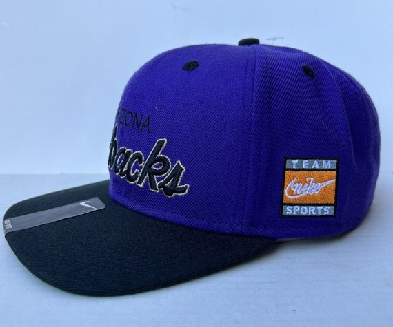Vintage Arizona Diamondbacks Nike script Purple/B… - image 2