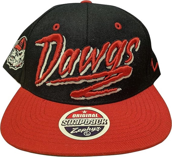 Georgia Bulldogs Zephyr Razz Black/red Two Tone Adjustable