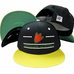 The Game Vintage Classic Split Bar Oregon Ducks Alternate Snapback Hat / Cap - NWT