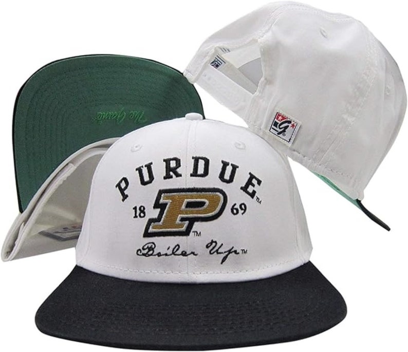 Script Gold Purdue Vintage the Game Arch Script Purdue Boilermakers White Snapback Hat ...
