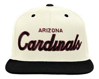 Vintage NFL Arizona Cardinals Script Snapback Hat / Cap - NWT