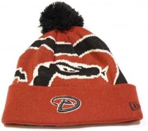 Exclusive New Era Arizona Diamondbacks Beanie Cuff Winter Hat New One Of A Kind New Era Black Arizona Diamondbacks Polar Lights Sports Knit  main image 4