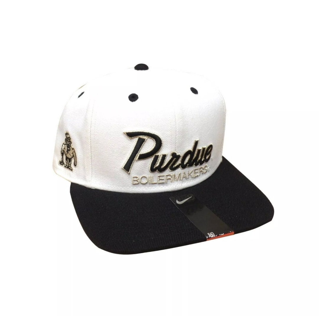 Nike Vintage Two Tone Script Purdue Boilermakers 1990s Adjustable ...